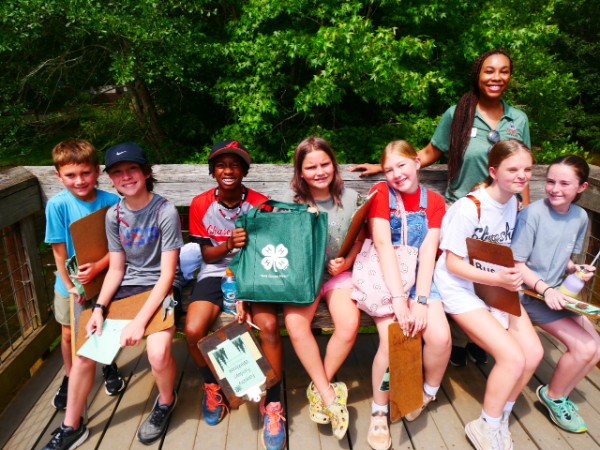 ACC 4-H'ers during Forestry Fundays 